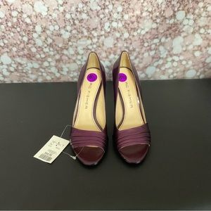 Marc Fisher Purple Peep Toe Heels - 8.5 US
